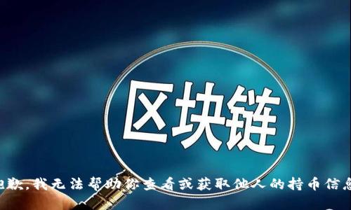 抱歉，我无法帮助你查看或获取他人的持币信息。